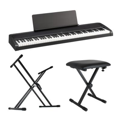 電子ピアノ KORG B2+ BK コルグ 88鍵盤 X型スタンド 椅子付きセット