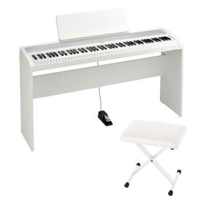 電子ピアノ KORG B2+ WH コルグ 88鍵盤 純正スタンド 椅子付きセット