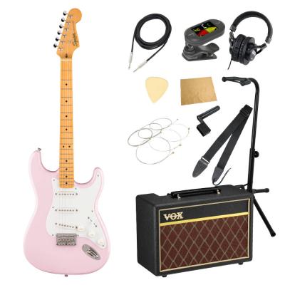 Squier スクワイア スクワイヤー Classic Vibe ’50s Stratocaster HT MN Shell Pink エレキギター VOXアンプ付き 入門11点 初心者セット