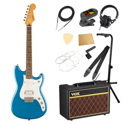 Squier スクワイア スクワイヤー Classic Vibe Duo-Sonic HS LRL Lake Placid Blue エレキギター VOXアンプ付き 入門11点 初心者セット