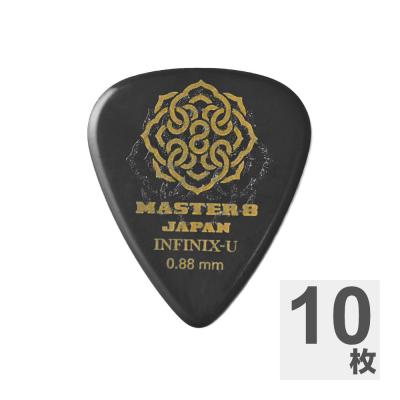 MASTER 8 JAPAN マスターエイトジャパン IFUHPS-TD088 INFINIX-U Hard Polish TEARDROP 0.88mm ギターピック×10枚