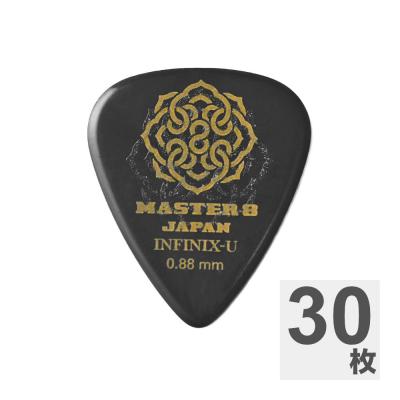 MASTER 8 JAPAN マスターエイトジャパン IFUHPS-TD088 INFINIX-U Hard Polish TEARDROP 0.88mm ギターピック×30枚