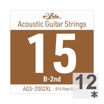 ARIA アリア AGS-2002XL Extra Light .015P アコースティックギター用 バラ弦×12本