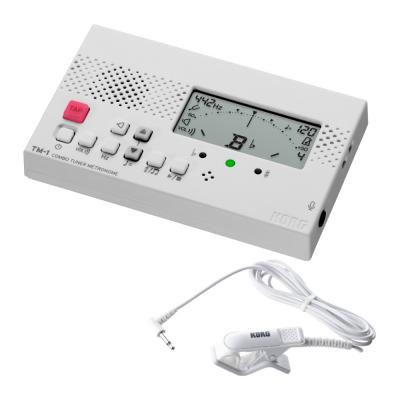KORG TM-1 WH チューナー&メトロノーム 純正クリップマイク付きセット 吹奏楽 管楽器 弦楽器 ブラスバンド オーケストラ