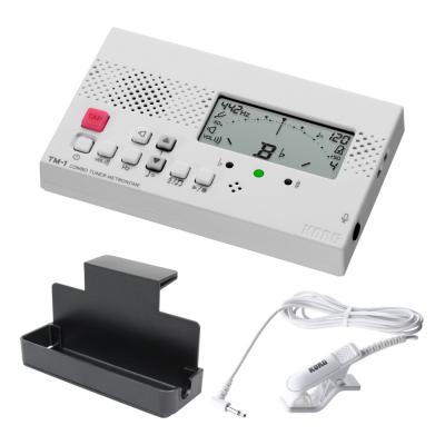 KORG TM-1 WH チューナー&メトロノーム 純正クリップマイク/譜面台トレイラック付きセット 吹奏楽 管楽器 弦楽器 ブラスバンド オーケストラ