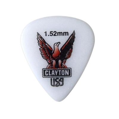 Clayton USA Acetal Polymer 1.52mm スタンダード ピック×12枚