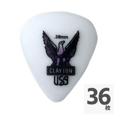 Clayton USA Acetal Polymer 0.38mm スタンダード ピック×36枚