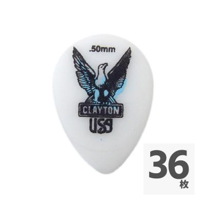 Clayton USA Acetal Polymer 0.50mm スモールティアドロップ ギターピック×36枚