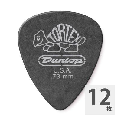 JIM DUNLOP 488 Tortex Pitch Black Standard 0.73mm ギターピック×12枚