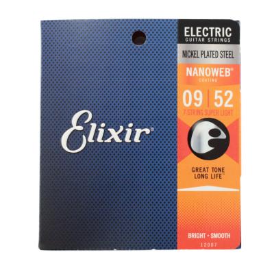 ELIXIR 12007 NANOWEB SuperLight 09-52×3SET 7弦エレキギター弦