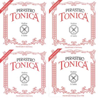 PIRASTRO TONICA 4/4サイズ用バイオリン弦セット E線クローム ボールエンド