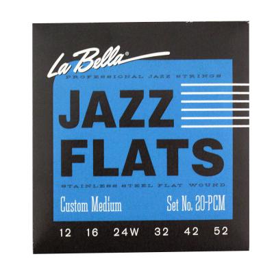 La Bella 20PCM Flat Wound Custom Medium 12-52×3SET
