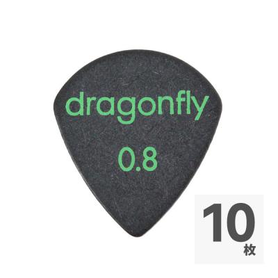 dragonfly PICK TDM 0.8 BLACK ギターピック×10枚