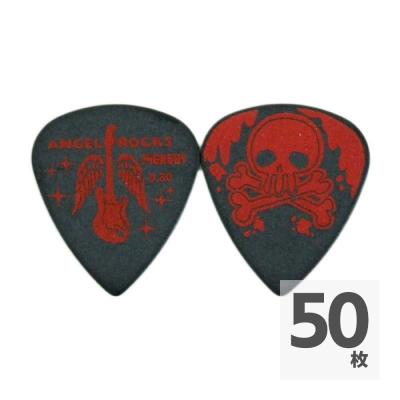 PICK BOY GP-AR-20/08 0.80 ×50枚 エンジェルロックスピック レッドスカル ギターピック