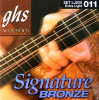 GHS LJ20X Signature Phosphor Bronze アコースティックギター弦×3セット