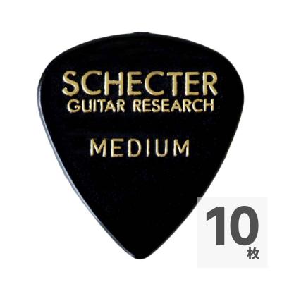 SCHECTER SPT-MN10 BK ティアドロップ型 MEDIUM ナイロン ギターピック×10枚