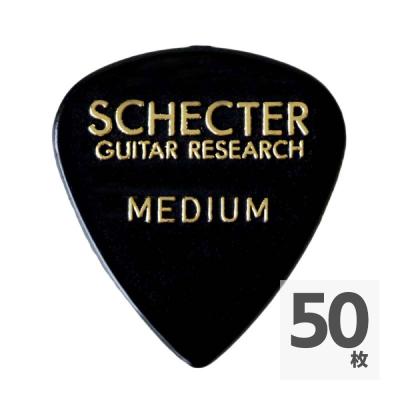SCHECTER SPT-MN10 BK ティアドロップ型 MEDIUM ナイロン ギターピック×50枚