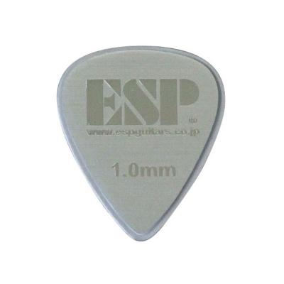 ESP PT-HL10 SILVER ヘアライン ティアドロップ型 ギターピック×50枚