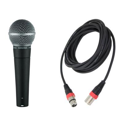 SHURE SM58-LCE 5Mマイクケーブル(XLRオス-メス)付き ボーカル用ダイナミックマイク