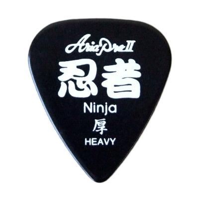 AriaProII KANJI Tear Drop Heavy 忍者×50枚 ギターピック