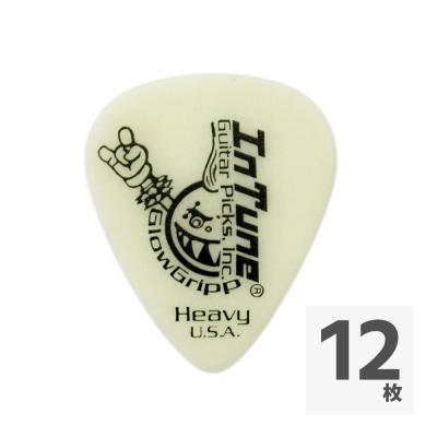 In Tune Guitar Picks GGP1-W96 Glow Gripp Heavy 0.96mm White ギターピック×12枚