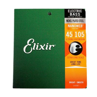 ELIXIR 14087/NANOWEB/BASS/Medium/Extra Long Scale×2SET エレキベース弦