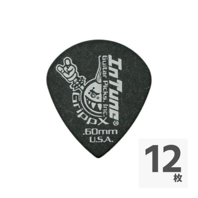 In Tune Guitar Picks DGP3-B60 GrippX-XJb 0.60mm Black ギターピック×12枚