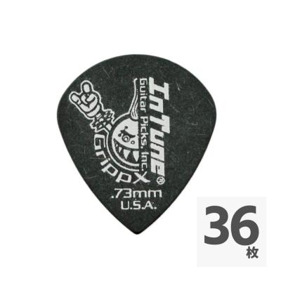 In Tune Guitar Picks DGP3-B73 GrippX-XJb 0.73mm Black ギターピック×36枚