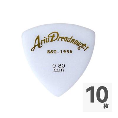ARIA Aria Dreadnought HYPER TOUCH Triangle MEDIUM 0.8mm WH×10枚 ギターピック