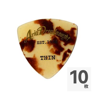ARIA Aria Dreadnought セルロイド Triangle THIN 0.5mm べっ甲柄×10枚 ギターピック