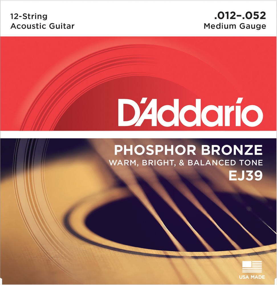 ダダリオ D'Addario EJ39 12st/Medium 012-052 アコースティックギター弦
