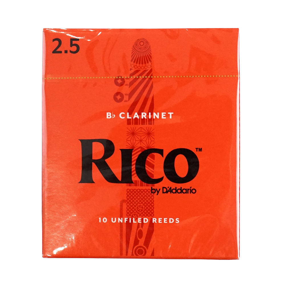 D'Addario Woodwinds/RICO RCA1025 リコ B♭クラリネット リード 2.5 10枚入