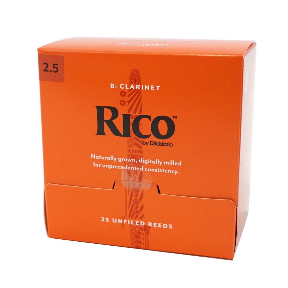 D'Addario Woodwinds/RICO RCA0125-B25 リコ B♭クラリネット リード 2.5 25枚入