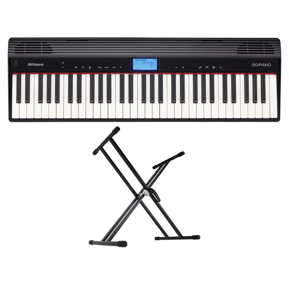 ローランド ROLAND GO-61P GO:PIANO エントリーキーボード ピアノ KS-020 X型スタンド付きセット