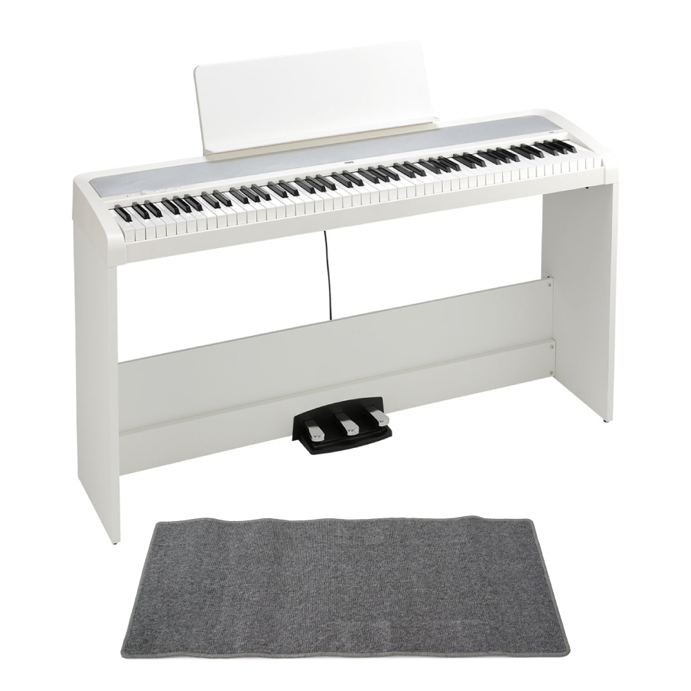 コルグ KORG B2SP WH 電子ピアノ ピアノマット(グレイ)付きセット