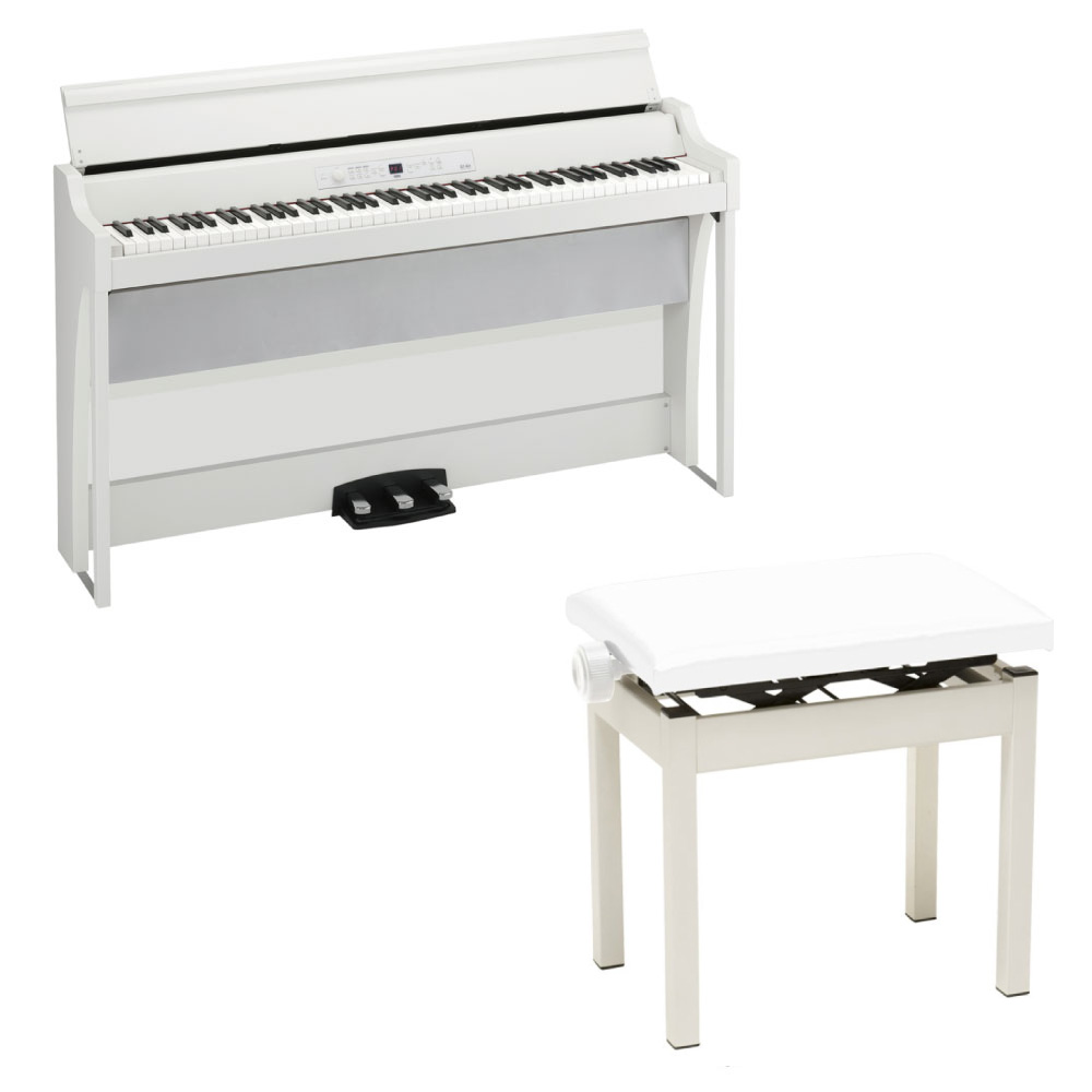 コルグ KORG G1B AIR WH 電子ピアノ PC-300WH キーボードベンチ付き