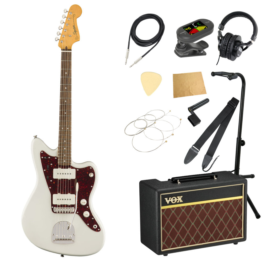 スクワイヤー/スクワイア Squier Classic Vibe '60s Jazzmaster OWT LRL エレキギター VOXアンプ付き 入門11点 初心者セット