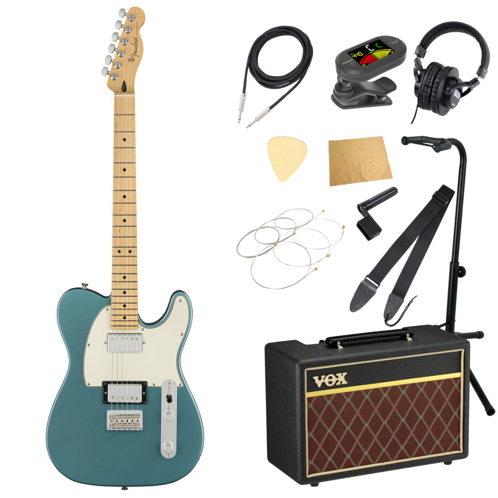 フェンダー Fender Player Telecaster HH Tidepool エレキギター VOXアンプ付き 入門11点 初心者セット