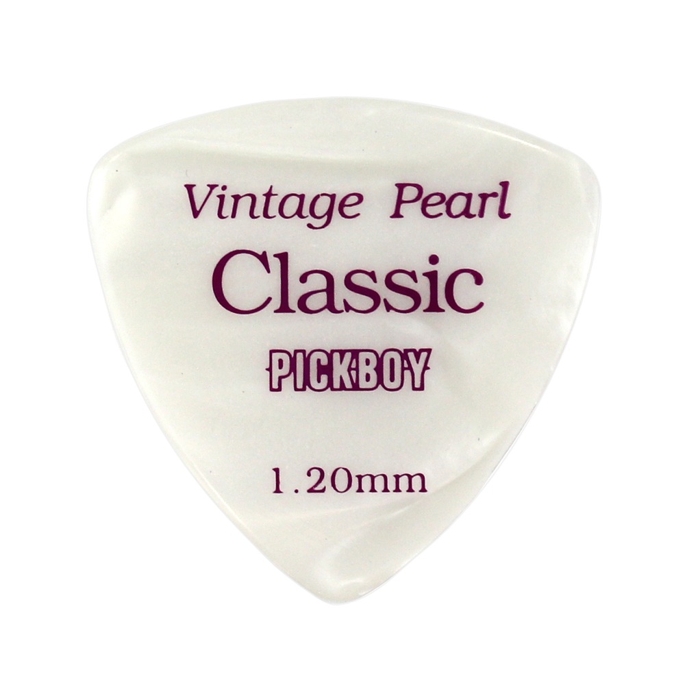 PICKBOY GP-24/120 Vintage Classic White Pearl 1.20mm ギターピック×10枚