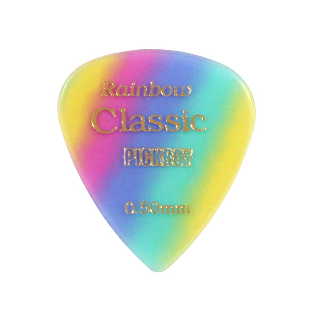 PICKBOY GP-21/05 Vintage Classic Rainbow 0.50mm ギターピック×50枚