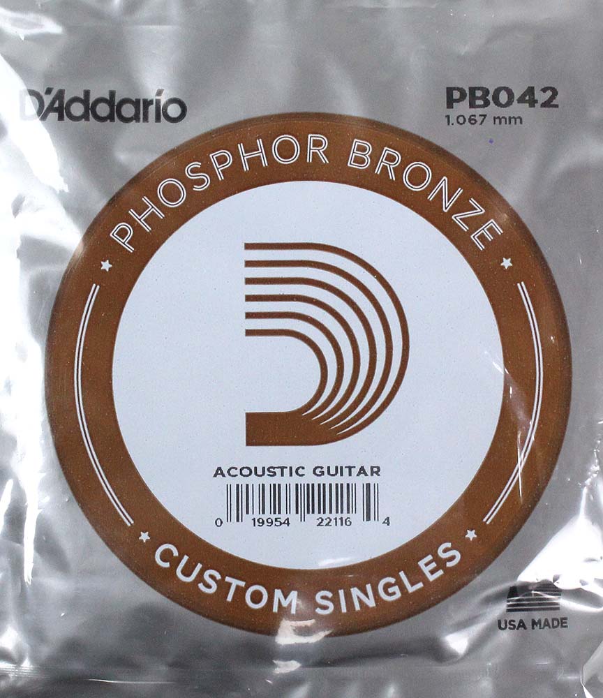 ダダリオ D'Addario PB042 Phosphor Bronze バラ弦×5本