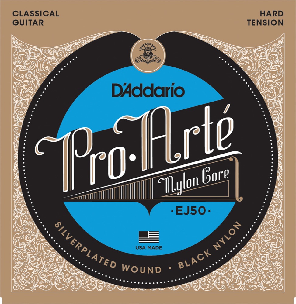 D'Addario EJ50  Silver/Black/Hard クラシック弦