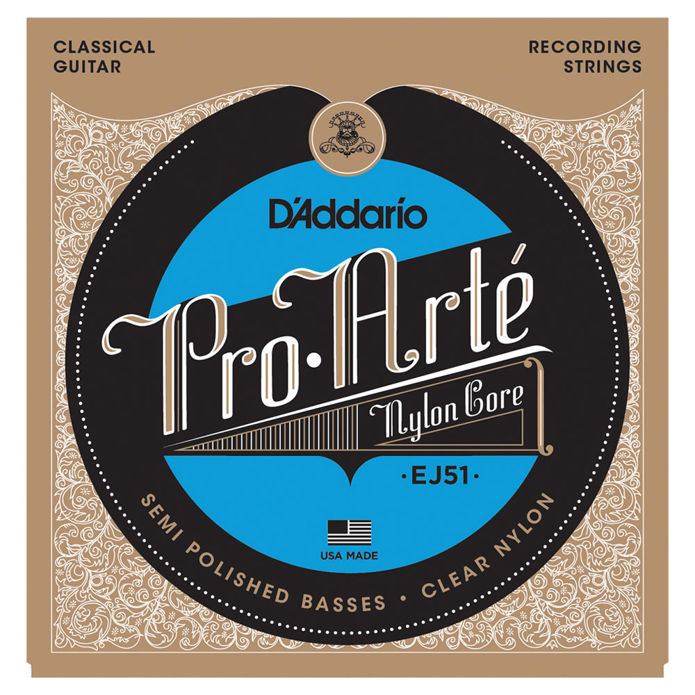 D'Addario EJ51 Polished Silver/Hard クラシック弦