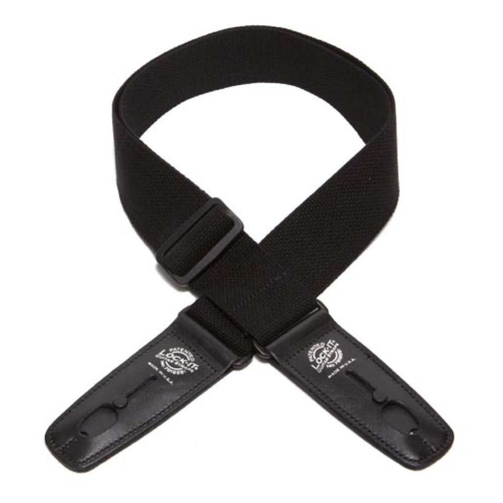 LOCK-IT STRAP LIS 013 C2-BLK ロック機構付きギターストラップ