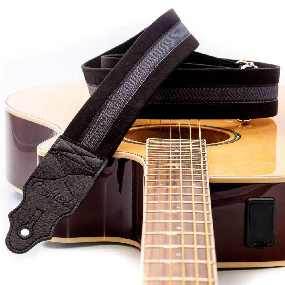 Righton! STRAPS PLAIN BLACK ギターストラップ イメージ画像 