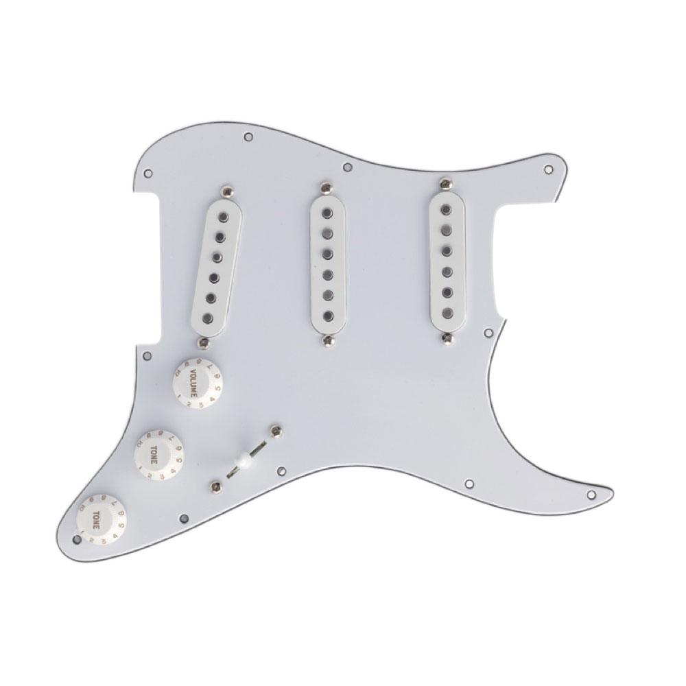 Dimarzio FG2108WA4 Pre-Wired Pickguards Area setup WH ストラト用ピックアップセット