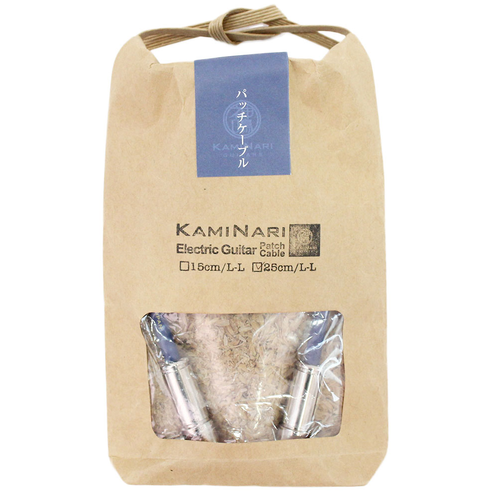 KAMINARI K-GPC25LL 25cm LL エレクトリックギター専用パッチケーブル
