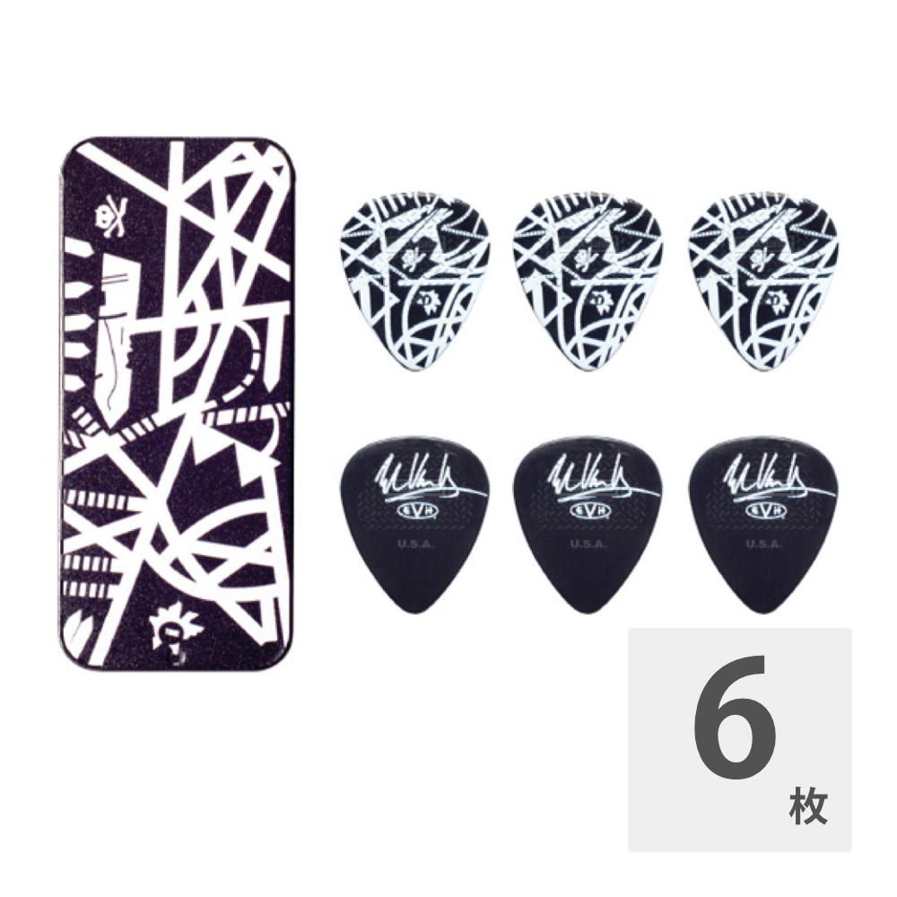 JIM DUNLOP EVHPT06 EVH Starbody Pick Tin 0.60 ピックケース付きピック