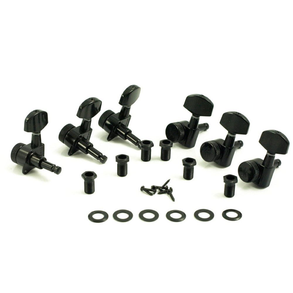 KLUSON 3 per side/MB/Black/Locking ギターペグ