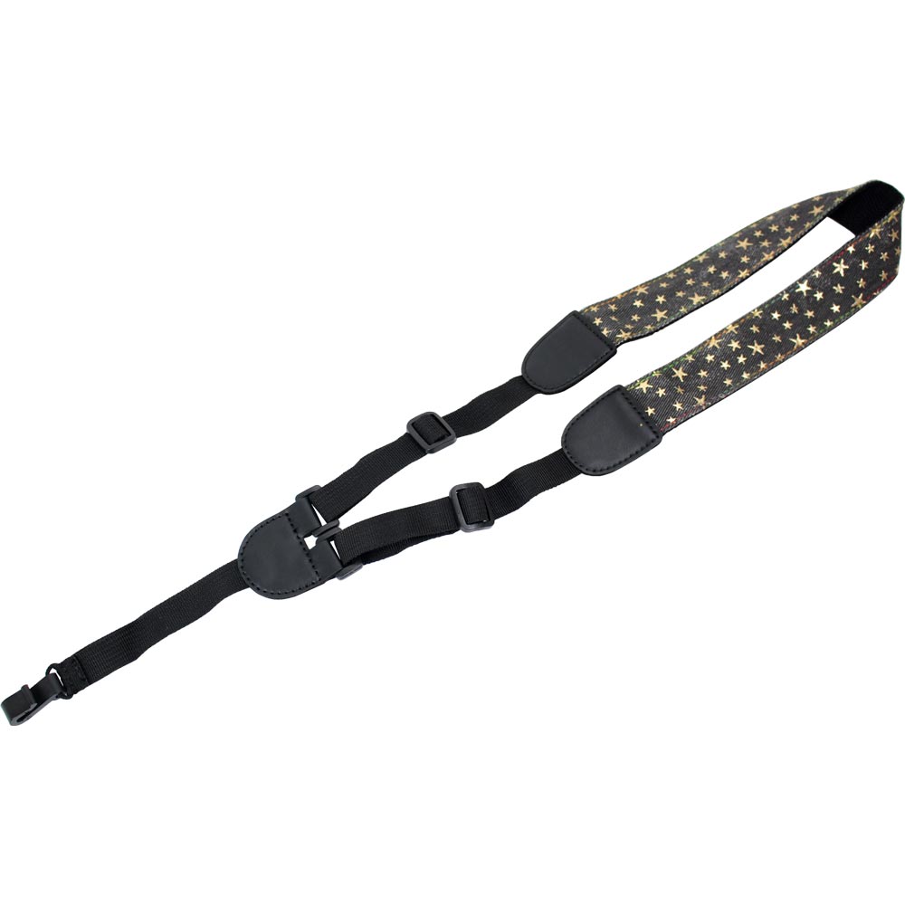 ROCK YOU S-013 Star Gold ウクレレストラップ 星柄/ゴールド